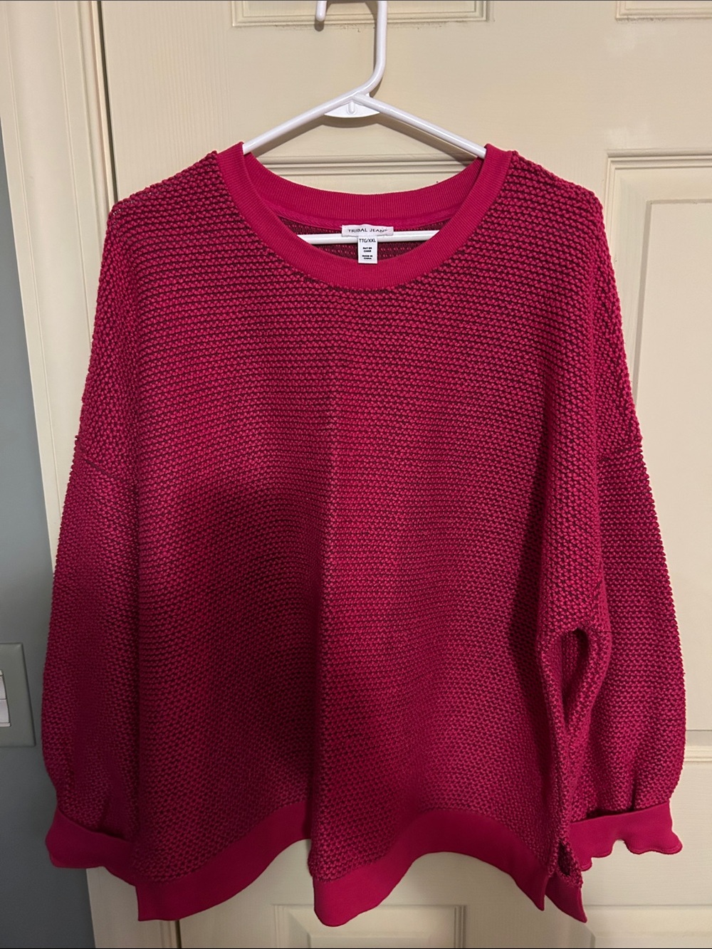 Tribal  Women's Fuchsia Knit Sweater